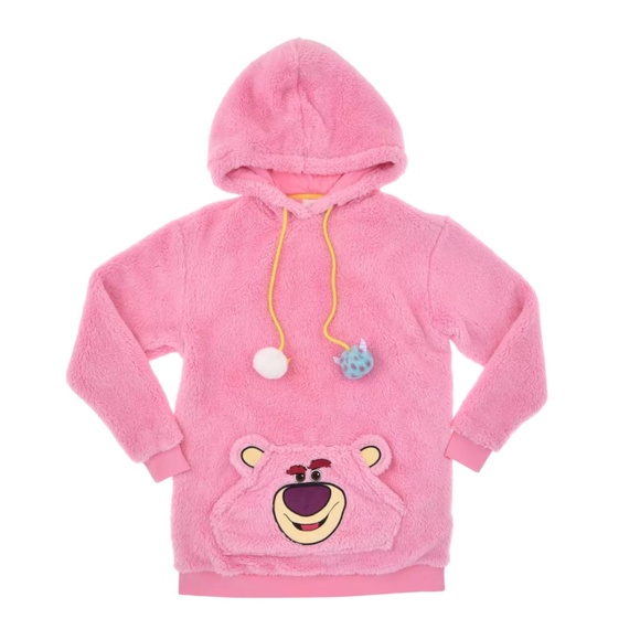 2023 Disney Parks Pixar Toy Story Lotso Fleece Hoodie 1X - Picture 1 of 3